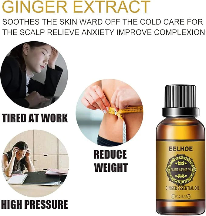 EELHOE Belly Drainage Ginger Essential Oil (30ml)
