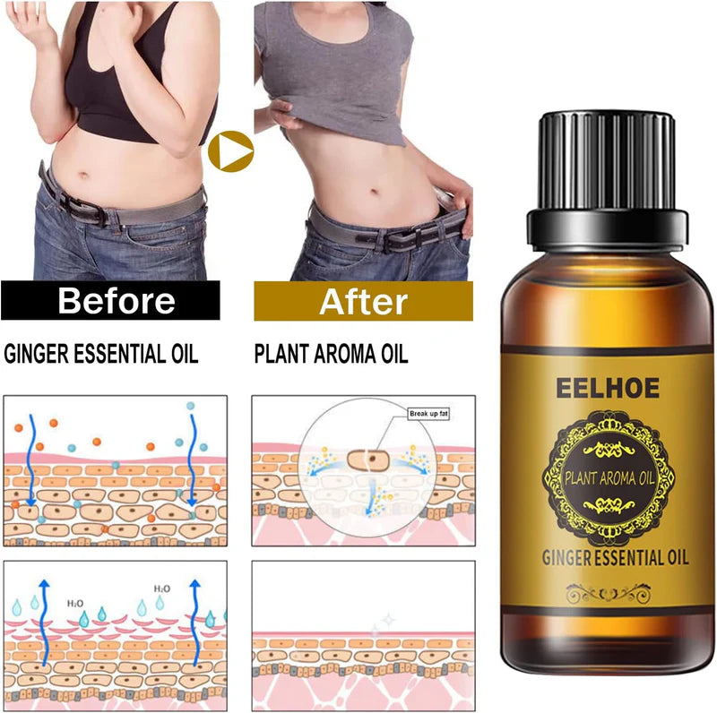 EELHOE Belly Drainage Ginger Essential Oil (30ml)